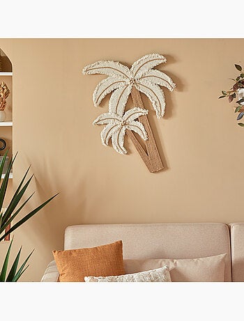 Décoration murale cocotiers en corde MIRI