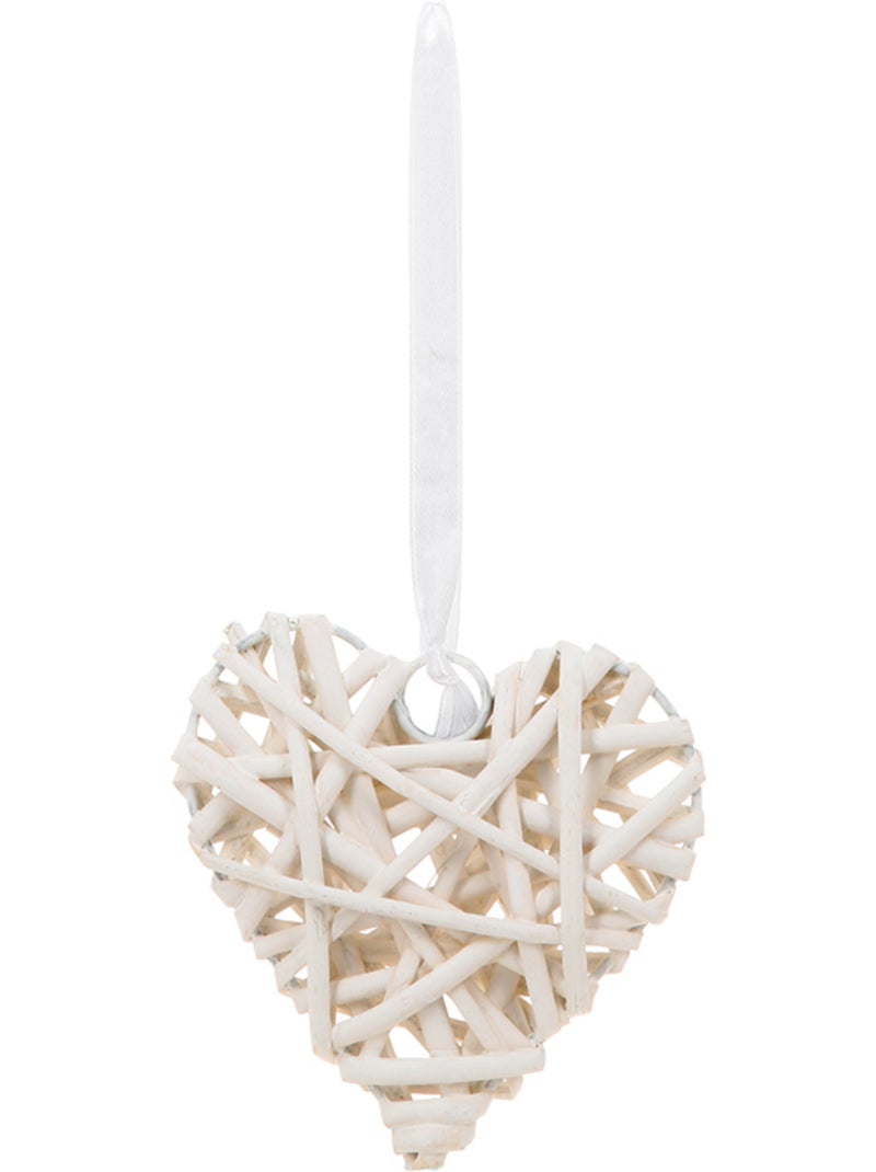 Décoration murale cœur en osier tressé COEUR Taupe - Kiabi