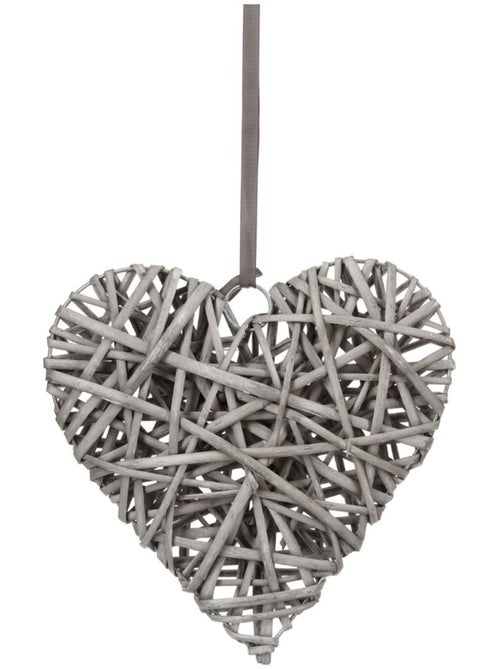 Décoration murale coeur en rotin COEUR - Kiabi