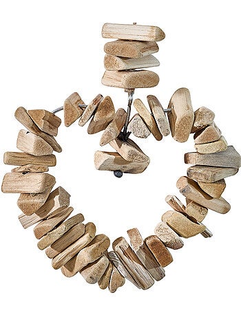 Décoration murale coeur H94cm en bois AGNES