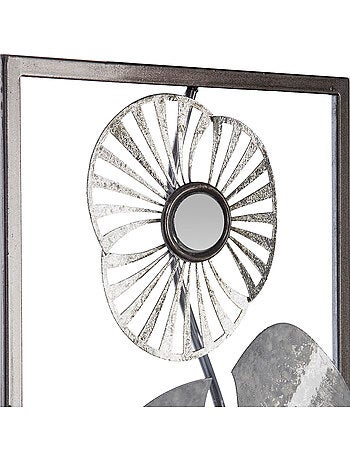 Décoration murale design en métal FLEUR