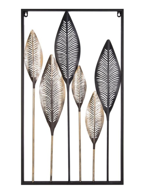 Décoration murale design métal Leaves - Kiabi