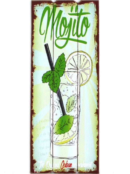 Décoration murale en bois à suspendre mojito - Kiabi