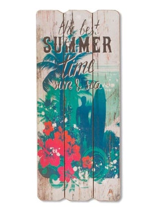 Décoration murale en bois à suspendre summer