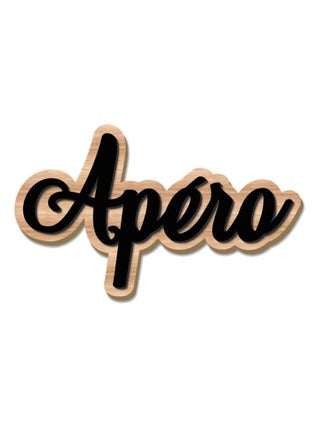 Décoration murale en bois apéro