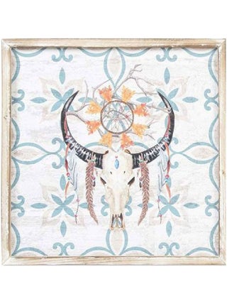 Décoration murale en bois collection apache buffle