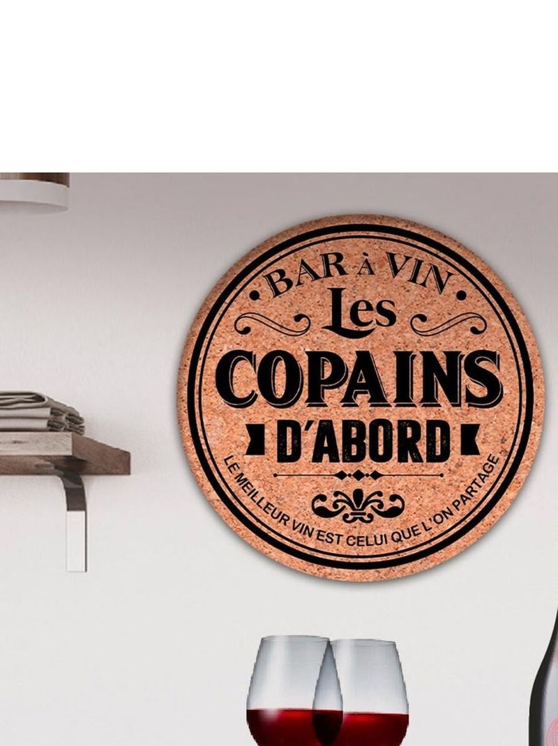 Décoration murale en bois les copains d'bbord Marron - Kiabi