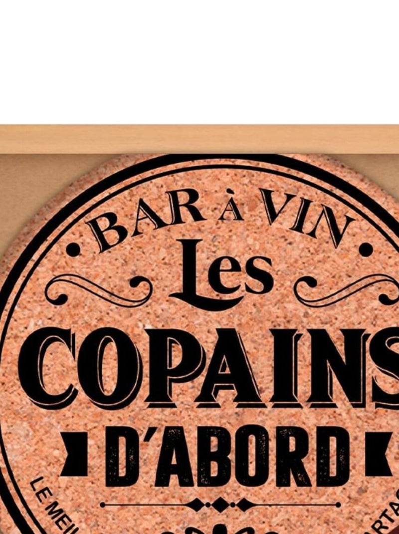 Décoration murale en bois les copains d'bbord Marron - Kiabi