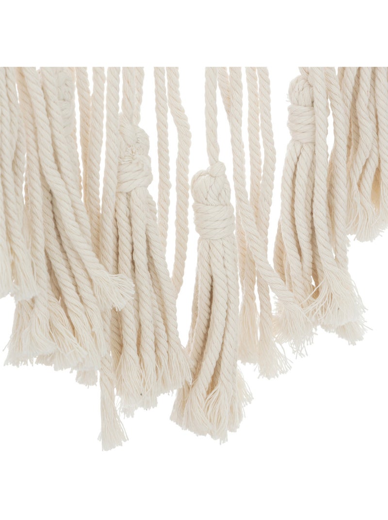 Décoration murale en macramé SOLINE Blanc - Kiabi