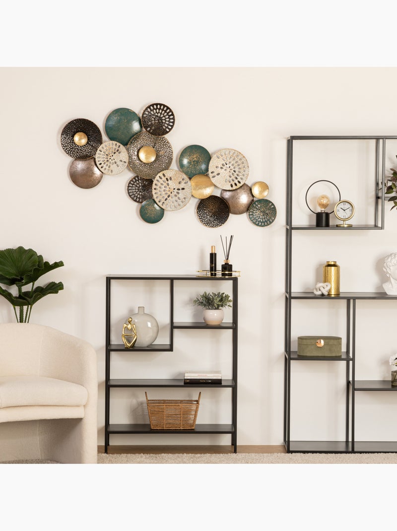 Décoration murale en métal à disques Multicolore - Kiabi
