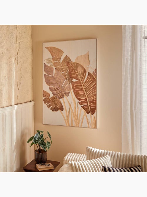 Décoration murale en pin motif feuilles APRIL - Kiabi