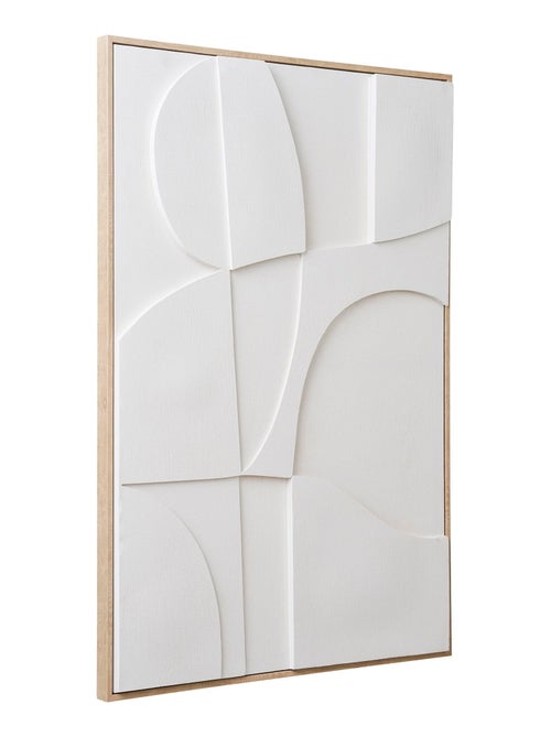 Décoration murale en relief Madeline - Décoration murale en relief, toile, blanche, n°2 60x90 cm - Kiabi Décoration murale en relief Madeline - Décoration murale en relief, toile, blanche, n°2 60x90 cm - Kiabi