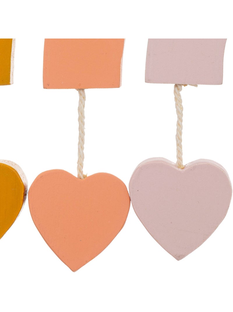 Décoration murale enfant arc-en-ciel bois et coton MALAK Multicolore - Kiabi