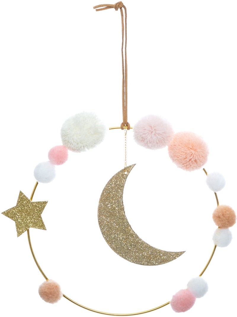 Décoration murale enfant lune LUNE Multicolore - Kiabi