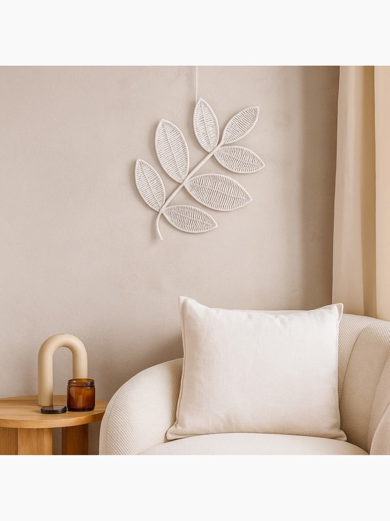 Décoration murale feuille 36x26cm Beige - Kiabi