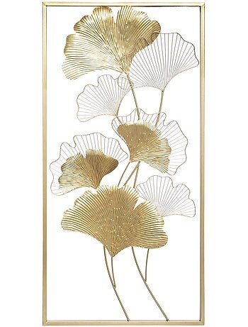 Décoration murale feuilles de ginkgo en métal GINKO