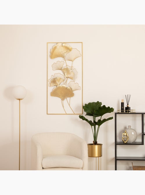 Décoration murale feuilles de ginkgo en métal GINKO - Kiabi