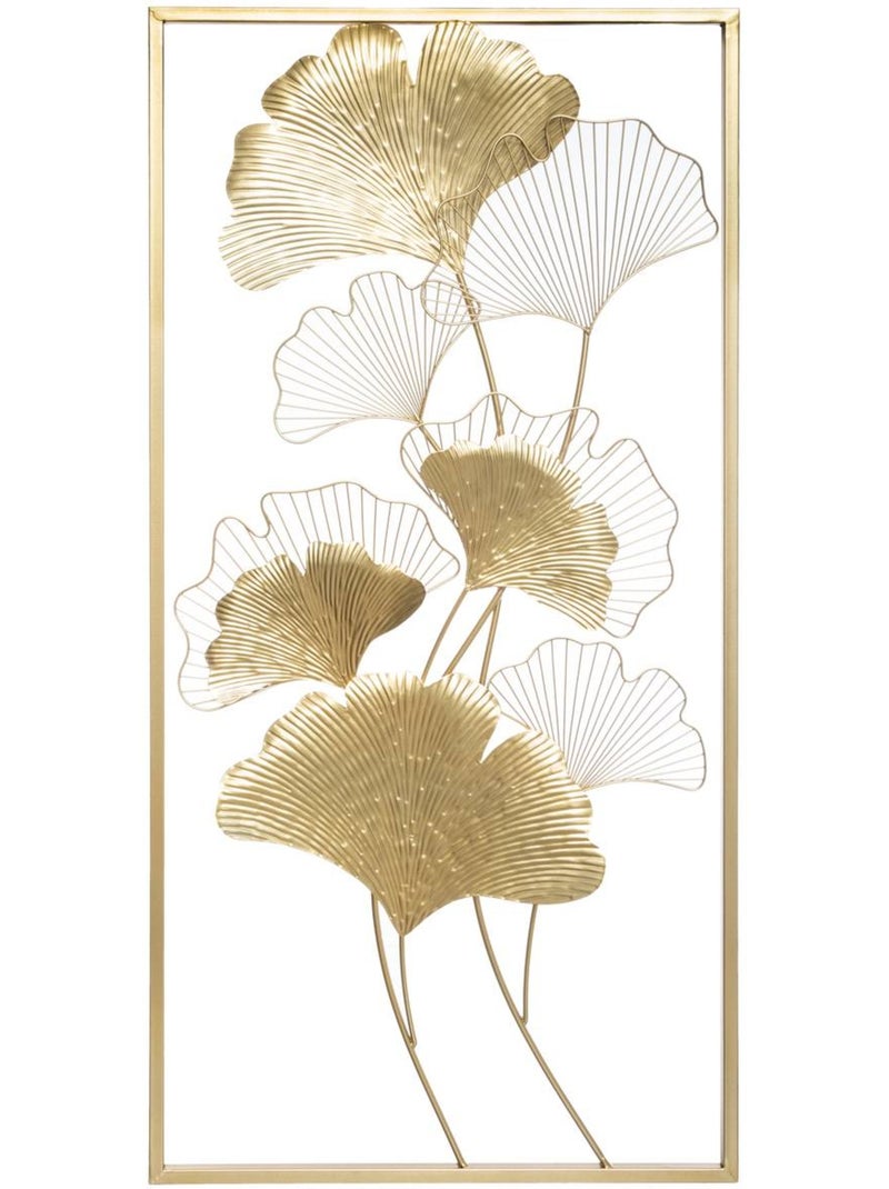 Décoration murale feuilles de ginkgo en métal GINKO Doré - Kiabi