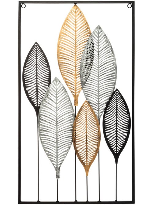 Décoration murale feuilles en métal FEUILLES - Kiabi