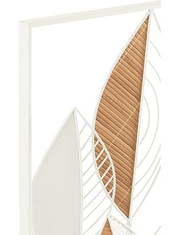 Décoration murale feuilles métal et bois - AFIBEL