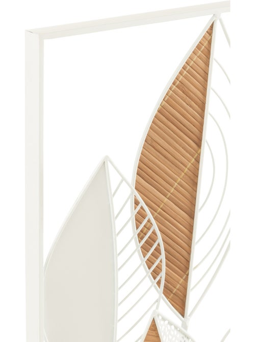 Décoration murale feuilles métal et bois - AFIBEL - Kiabi