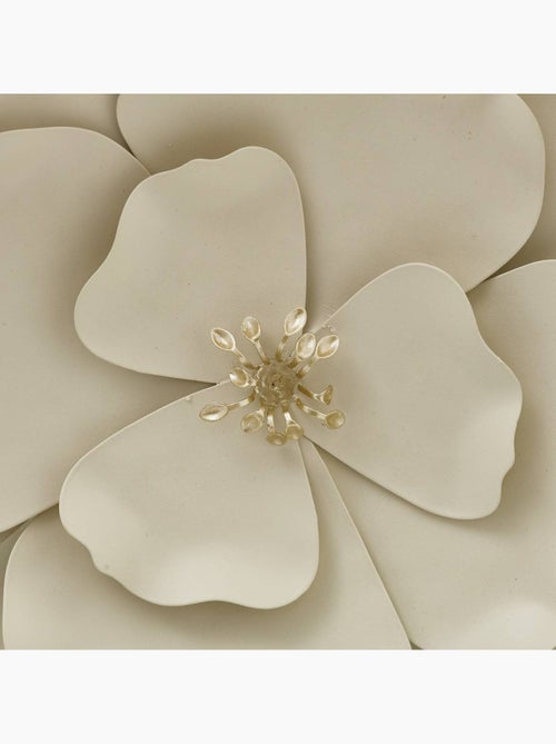 Décoration murale fleur en métal FLOK - Kiabi