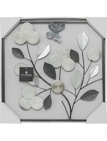 Décoration murale fleurs en métal ajouré FIORE