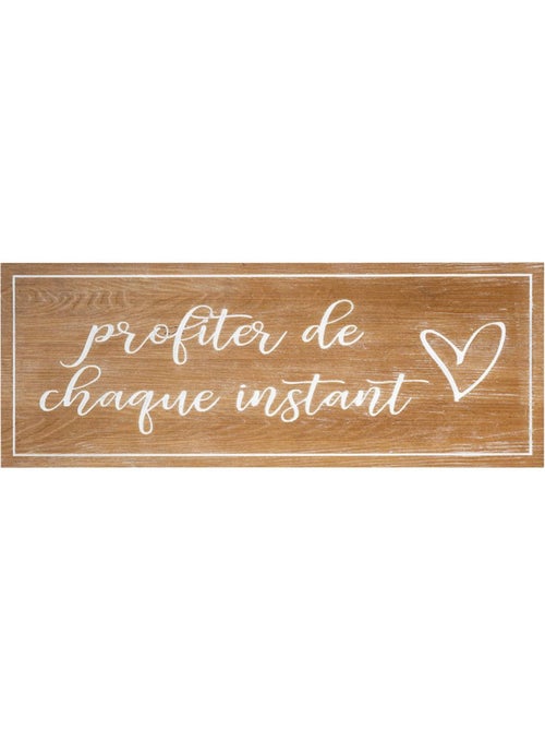 Décoration murale manuscrite en bois MATIAS - Kiabi