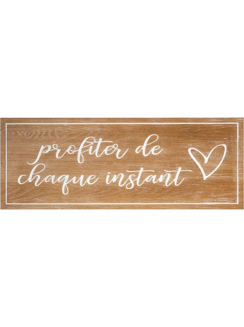 Décoration murale manuscrite en bois MATIAS Marron - Kiabi