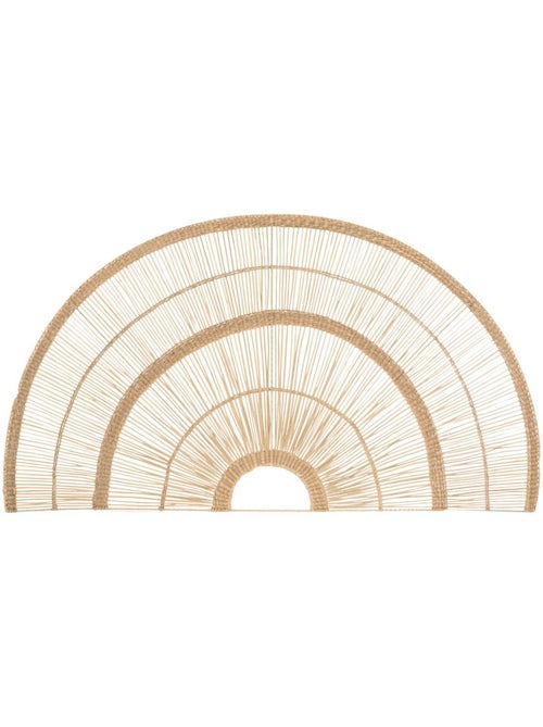 Décoration murale roseau tressé demi-cercle 160cm PADMA - Kiabi