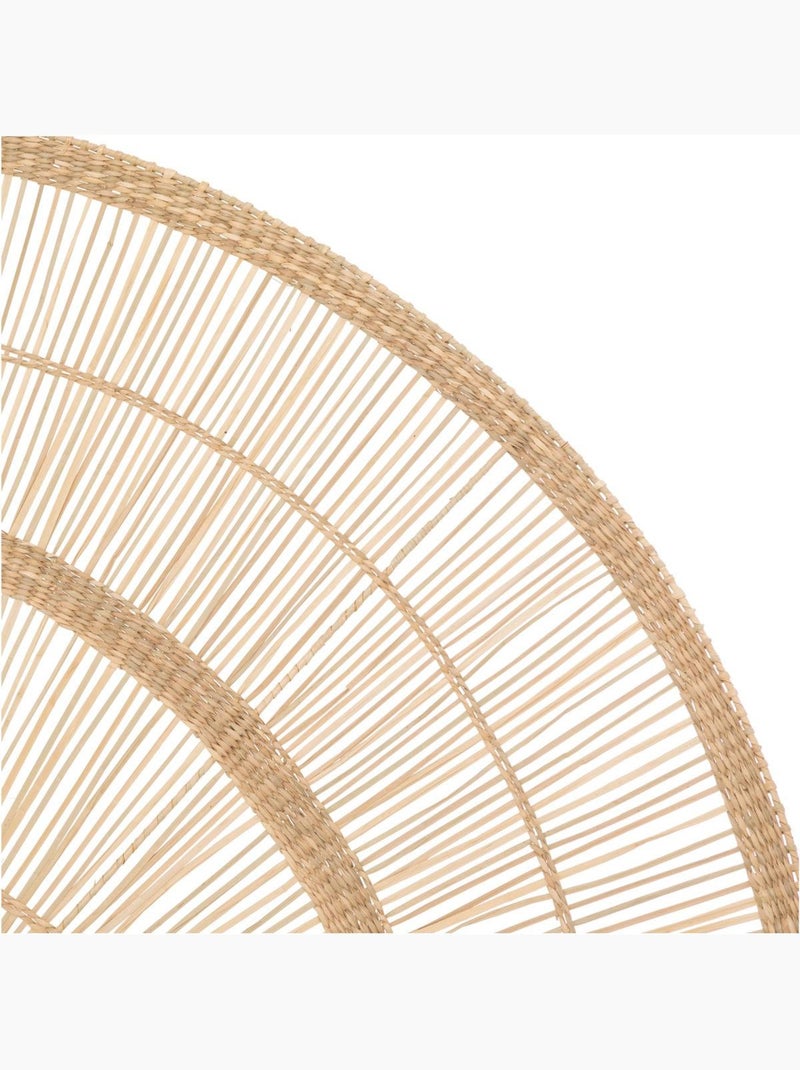 Décoration murale roseau tressé demi-cercle 160cm PADMA Beige - Kiabi