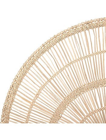 Décoration murale roseau tressé demi-cercle PADMA