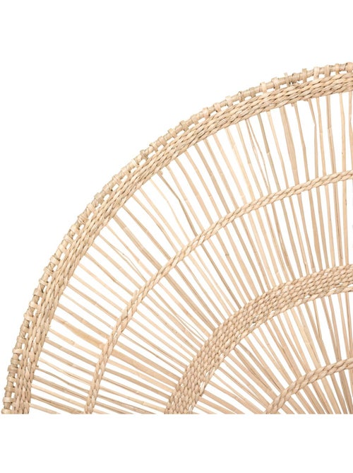 Décoration murale roseau tressé demi-cercle PADMA - Kiabi