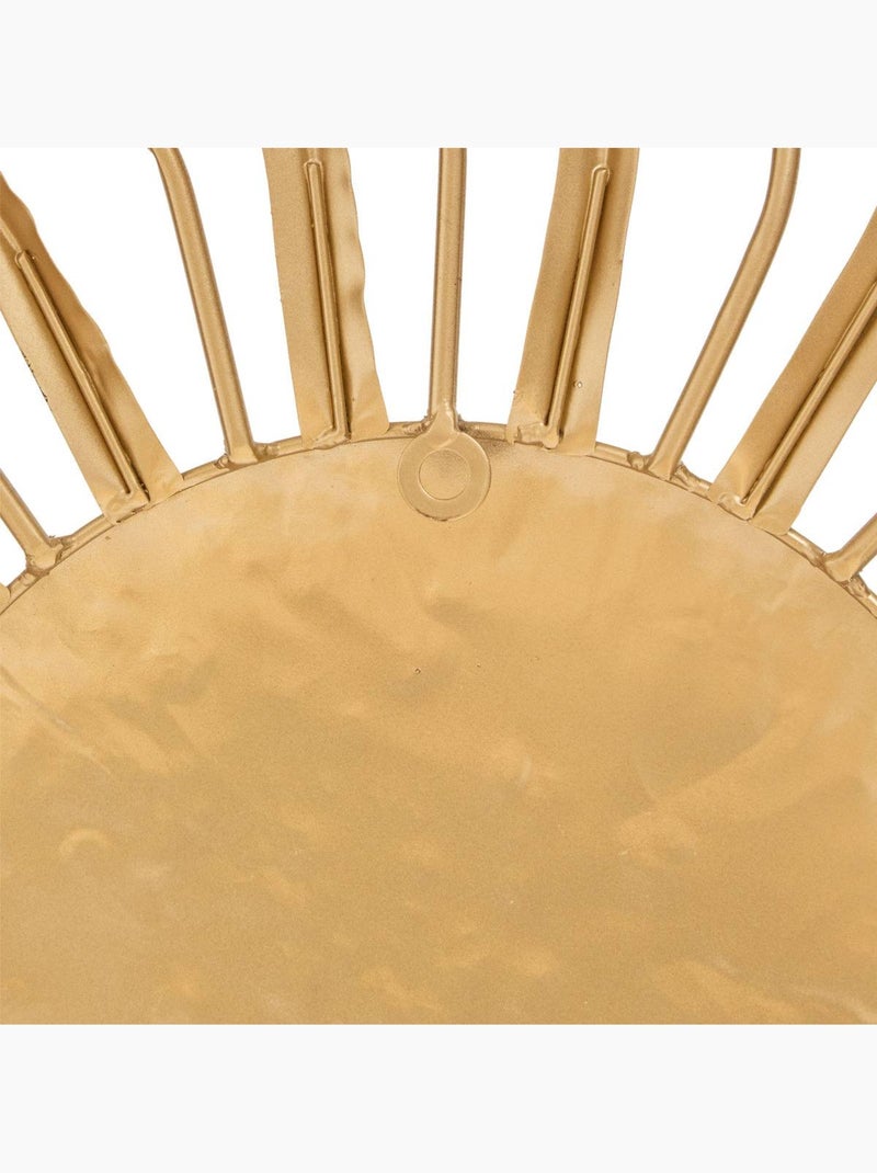 Décoration murale soleil en métal doré 80cm edwige Doré - Kiabi