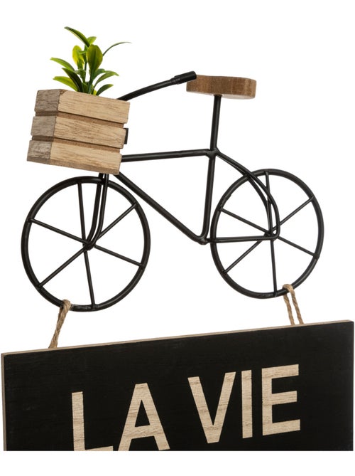 Décoration murale vélo en bois et métal VÉLO - Kiabi