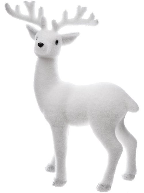 Décoration noël, renne debout, h 47 cm - Kiabi