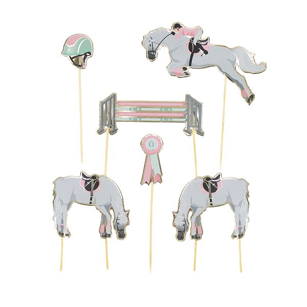 Decoration Pour Gateau Equitation Accessoires Rose Blanc Kiabi 3 00