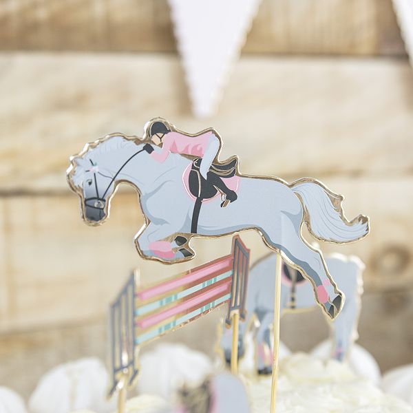 Decoration Pour Gateau Equitation Accessoires Rose Blanc Kiabi 3 00