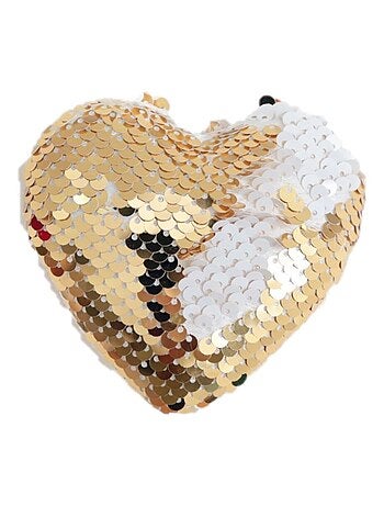 Décoration pour sapin de Noël en sequin Cœur