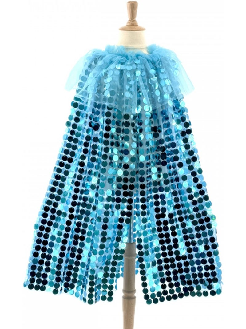Déguisement - Cape Sequins Galaxia bleue Bleu électrique - Kiabi
