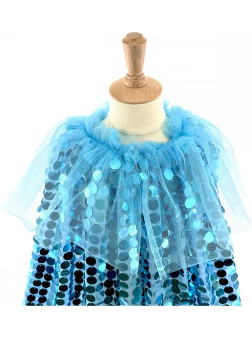 Déguisement - Cape Sequins Galaxia bleue - Kiabi