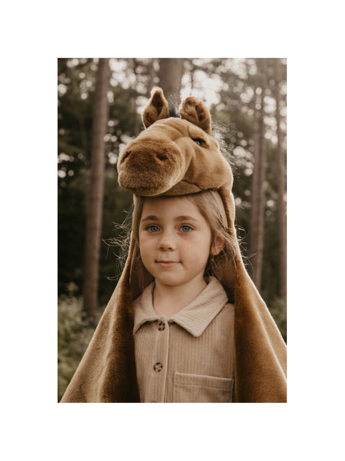 Déguisement 3 en 1 Cheval Brun - Plaid, Déguisement et Tapis - Kiabi