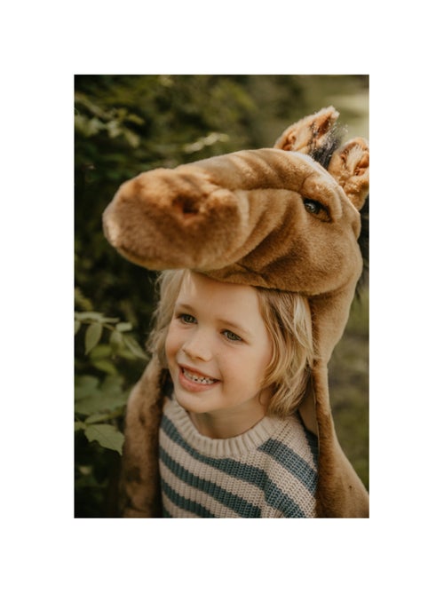 Déguisement 3 en 1 Cheval Brun - Plaid, Déguisement et Tapis - Kiabi