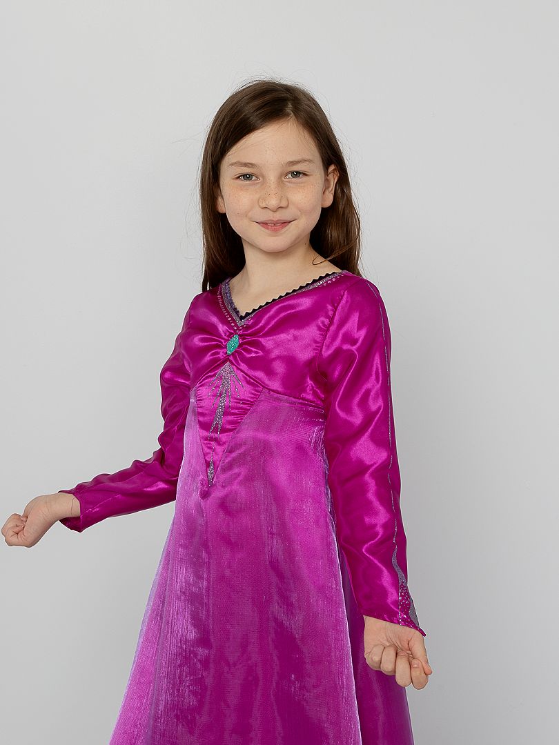 Costume Disney La Reine des neiges Anna, robe de reine d'Arendelle  violette, enfant et toute petite, choix de tailles