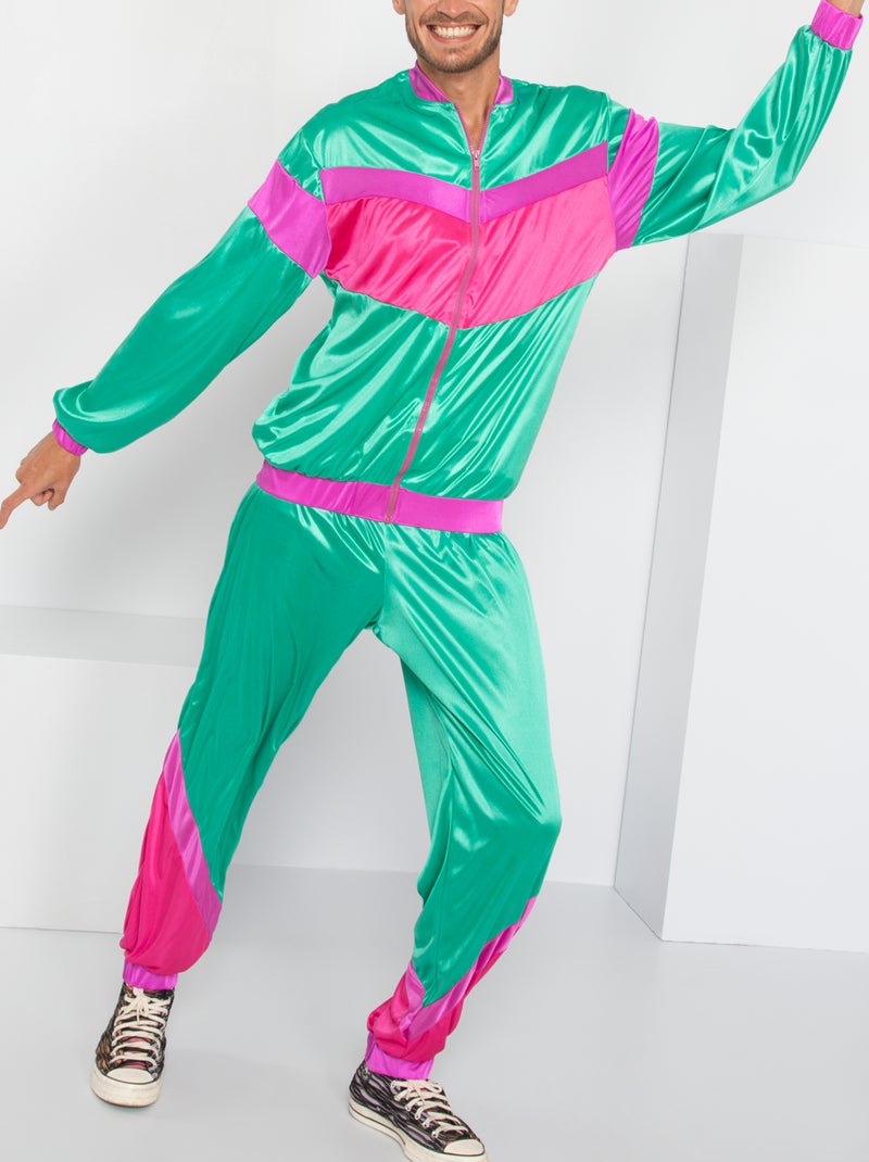 Déguisement années 80 vert/rose - Kiabi