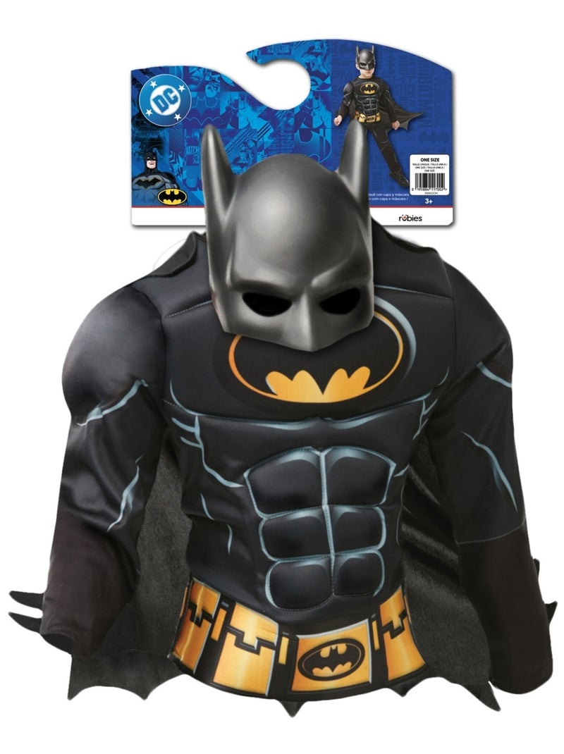 Déguisement Batman avec muscles rembourrés Noir - Kiabi