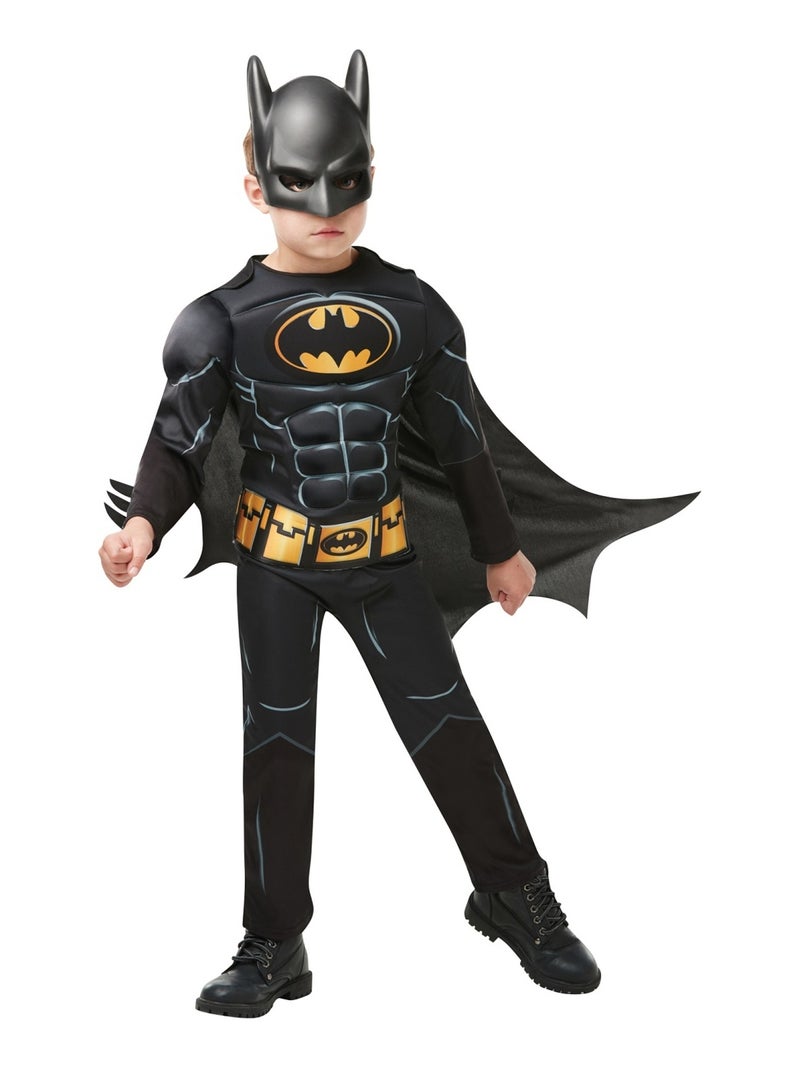 Déguisement Batman avec muscles rembourrés Noir - Kiabi