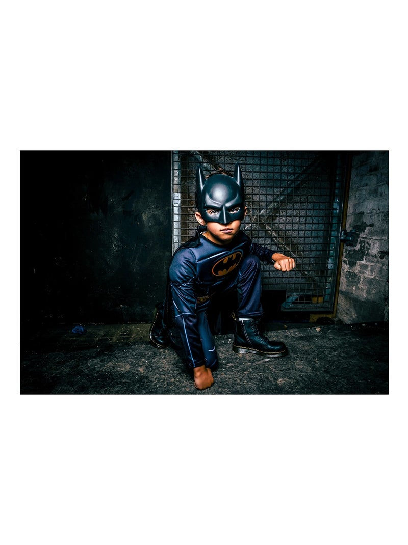 Déguisement Batman avec muscles rembourrés Noir - Kiabi