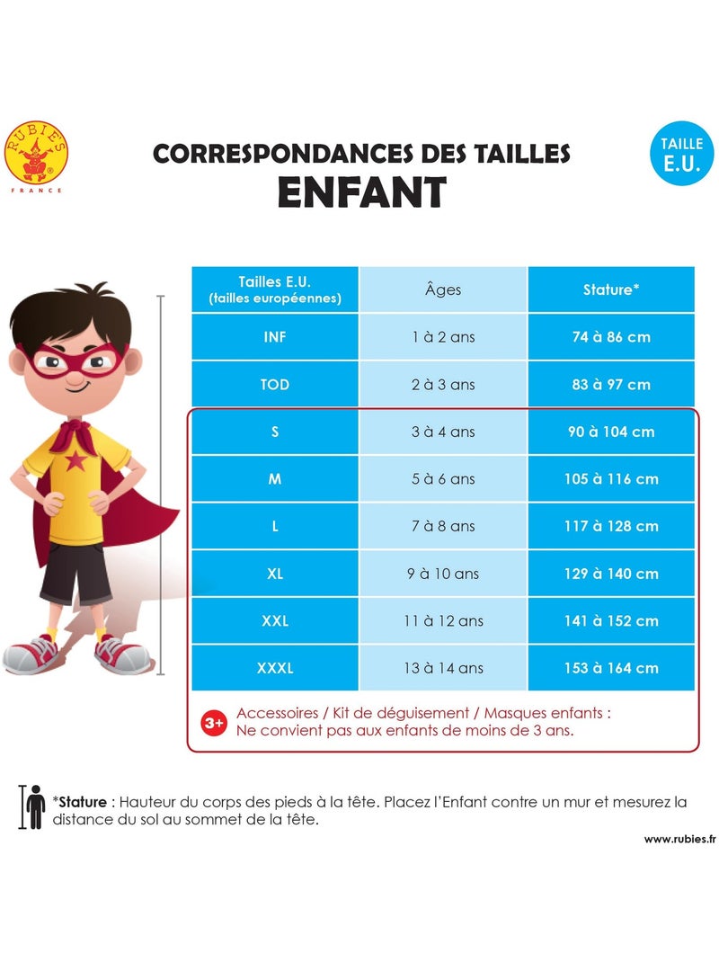 Déguisement batman enfant Noir - Kiabi