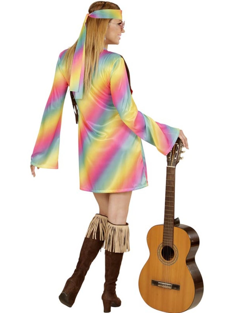 Déguisement Belle Hippie - Femme - M Multicolore - Kiabi